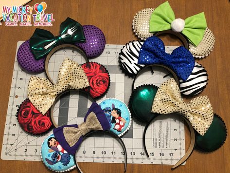 How To Make Disney Ears Headband, Disney Ears Bow Diy, Diy Minnie Ears Headbands, How To Make Your Own Disney Ears, How To Make Mickey Mouse Ears, Making Disney Ears, Disney Mickey Ears Diy, How To Make Minnie Mouse Ears, Homemade Disney Ears