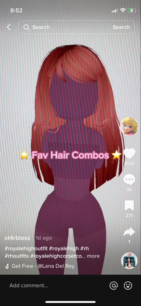 Hair Idea Royal High, Cute Royale High Hair Combos, Cute Hair Combos Royale High, Cute Royal High Hair Combos, Royal High Hair Combos, Rh Hair Combos Girl, Rh Combos, Royals High, Rh Outfits