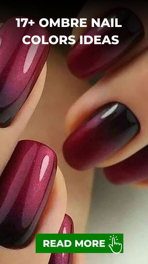 Short Nail Designs Dip Powder Ombre, Nail Art Designs In Pink Shade, Burgundy Ombre Nail Ideas, October Nails Ombre, Dark Ombre Nails Short, Maroon Ombré Nails, Ombre Nail With Design, Fall Ombré Dip Nails, Dip Nail Ideas Ombre