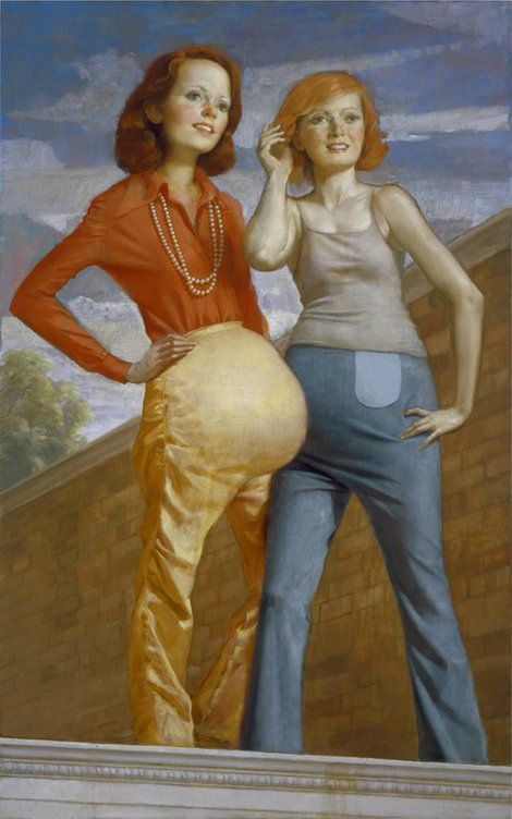 John Currin: Patch and Pearl, 2006 Broad Museum, John Currin, Rockwell Paintings, Norman Rockwell Paintings, La Art, Digital Museum, Popular Culture, Figure Painting, Figurative Art