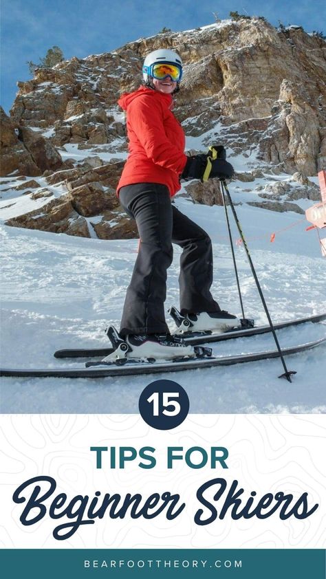 Learn To Ski, Skiing Tips For Beginners, Ski Beginner, Backcountry Skiing Gear, Ski Tips For Beginners, Ski Pictures Ideas, Skiing Tips, Ski Tips, Ski Trip Aesthetic