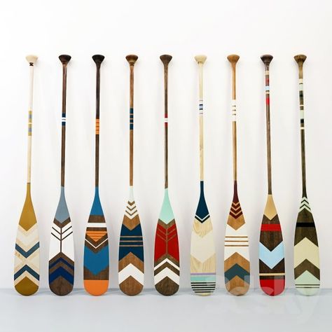 Decorative Canoe Paddles, Painted Oars Paddles, Canoe Paddle Art, Canoe Paddle Decor, Outdoor Beach Decor, Painted Oars, Paddle Decor, Oar Decor, Painted Paddles