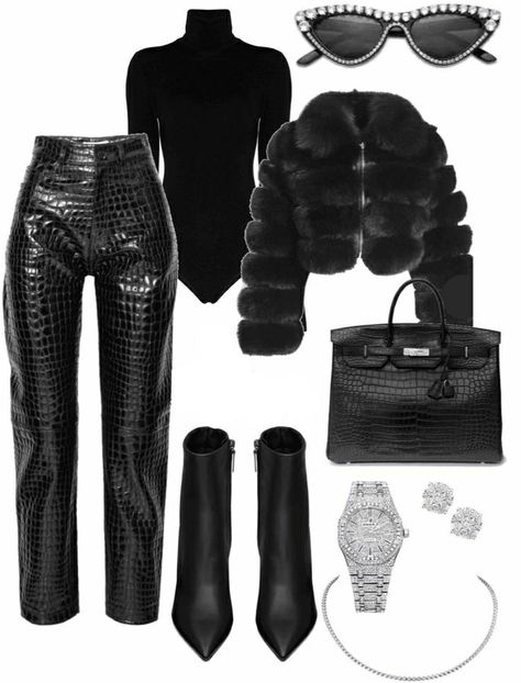 Outfit Ideas Family Party, Family Night Out Outfit, Luxury Black Outfit, Outfit Ideas For Winter Party, Family Party Outfit Casual, All Black Outfit For Party Night, Baddie Thanksgiving Outfits, Family Party Outfit, Party Winter Outfits