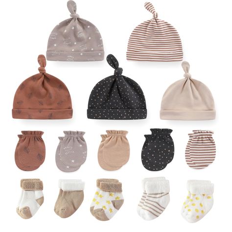 MAMIMAKA Baby Boys Caps Mittens and Thick Warm Socks Cotton Newborn Essentials Accessories (Hats Gloves Terry Socks),0-6 Months Baby Boy Socks, Baby Gloves, Socks Cotton, Baby Boy Accessories, Small Closet Organization, Newborn Essentials, Baby Cap, Warm Socks, Baby Socks