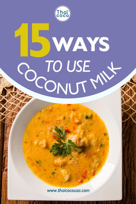 Embrace the wholesome goodness of coconut milk with our collection of 15 nutritious recipes for every meal! From breakfast to dessert, coconut milk adds a dose of healthy fats and tropical flavor to your favorite dishes. Whether you're cooking for one or feeding a crowd, these coconut milk recipes are sure to nourish both body and soul. Healthy Recipes With Coconut Milk, Carton Coconut Milk Recipes, Things To Make With Coconut Milk, Unsweetened Coconut Milk Recipes, Canned Coconut Milk Recipes, Desserts With Coconut Milk, Dessert Coconut Milk, Recipes With Coconut Milk, Coconut Milk Popsicles