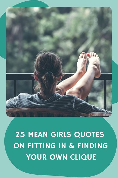 25 Mean Girls Quotes on Fitting in & Finding Your Own Clique https://www.quoteambition.com/mean-girls-quotes Regina George Quotes, Best Mean Girls Quotes, Mean Girls Quotes, High School Cliques, Mean Girl Quotes, I M Sick, So Fetch, Going To Rain, Evil People