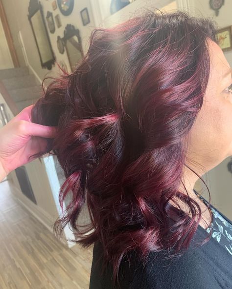 Burgundy Red🍷🍷🍷 Swipe to see a selfie too 🥰 This was the first day I was at Kutula! so I am still really far behind on posting but I’m gonna catch up. I don’t care if you guys get annoyed by always seeing me. I have so much beautiful work that I need to show off 🤣🤣 #redhair #winecolorredhair #deepredhair #freshredhair #fallhairhair #burgundyhair #burgundyredhair #alternativehaircolors #deepbrighthair #shineyredhair #ilovemyclients #clientselfie #LATEPOST #comeseeme Burgundy Red Hair, Deep Red Hair, Burgundy Hair, Bright Hair, Alternative Hair, Wine Colored, Hair Colors, Burgundy Red, Fall Hair