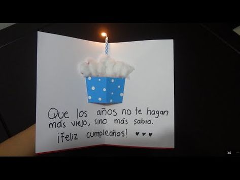 COMO HACER TARJETAS DE CUMPLEAÑOS FÁCILES Y BONITAS - POP UP 3D PASO A PASO - YouTube Ligth Box, Pop Up 3d, Pictures For Home, Mini Cake, Decorating Style, Manualidades Diy, Interior Designing, Birthday Cards Diy, Kirigami