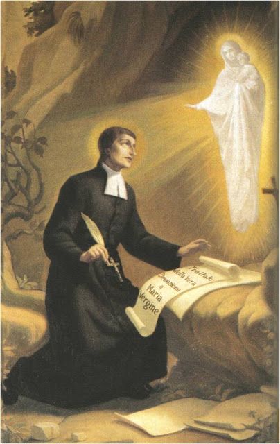 St Louis De Montfort, Mary Day, October Reading, Divine Providence, Blessed Mother Mary, Roman Catholic Church, Catholic Art, Holy Trinity, Blessed Mother