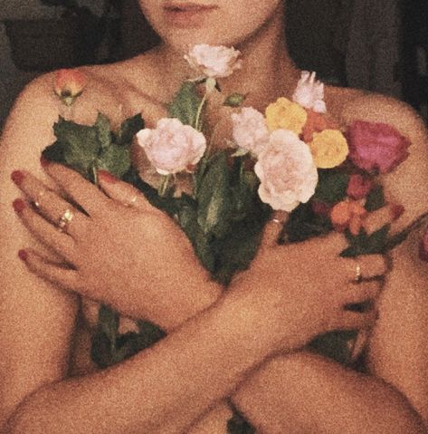 Person Holding A Flower, Flowers In Hair Aesthetic, Pjo Cabins, Art Coursework, Flower Woman, A Level Photography, Art Alevel, Expressing Emotions, Face Aesthetic