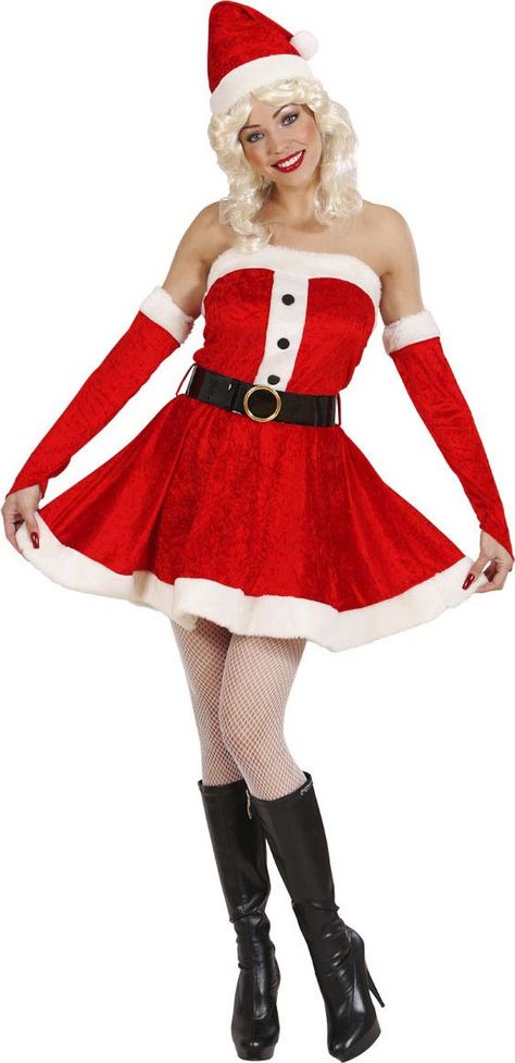 Ladies Fancy Dress, Christmas Fancy Dress, Santa Claus Costume, Santa Costume, Fancy Dress Outfits, Party Mode, Dress Gloves, Christmas Costumes, Fancy Dress Costumes