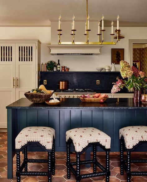 KITCHENS • Instagram Katie Rosenfeld, New England Home, Tudor Style Homes, New England Homes, Tudor House, Home Magazine, Dream Living, Historic Home, House And Home Magazine