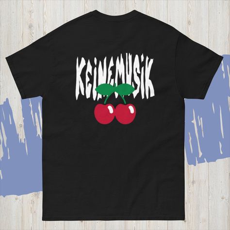 Pacha Club Keinemusik Tee - Techno & House Music Black Tshirt - Unisex Cherry Logo Top - DJ Inspired Gift Techno House Music, Cherry Logo, Club Culture, Top Dj, Music Black, Techno House, Dj Set, Club T Shirt, Cherry Print