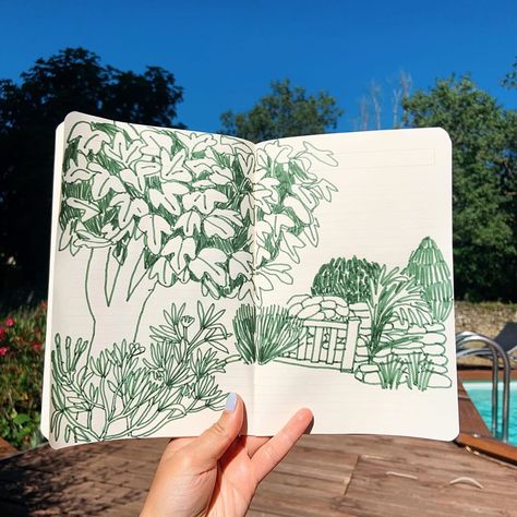 Léa Maupetit on Instagram: “About this afternoon, with the figtree #illustration #sketches #maupetitsketches” Sorie Kim, Sketchbook Art Journal, Sketchbook Pages, Arte Sketchbook, Arte Inspo, Sketchbook Journaling, Sketchbook Inspiration, Urban Sketching, Pen Art