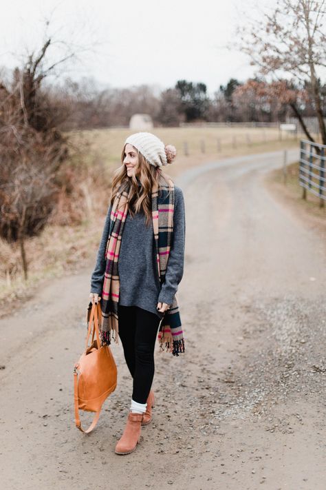 Connecticut life and style blogger Lauren McBride shares how to style low cut booties with socks for the fall and winter seasons. Ankle Boots With Socks, Leggings With Socks, Socks With Boots, Socks Over Leggings Outfit, Socks Over Leggings, Crew Socks Outfit, Ankle Boots With Leggings, Socks And Boots, Dress With Ankle Boots