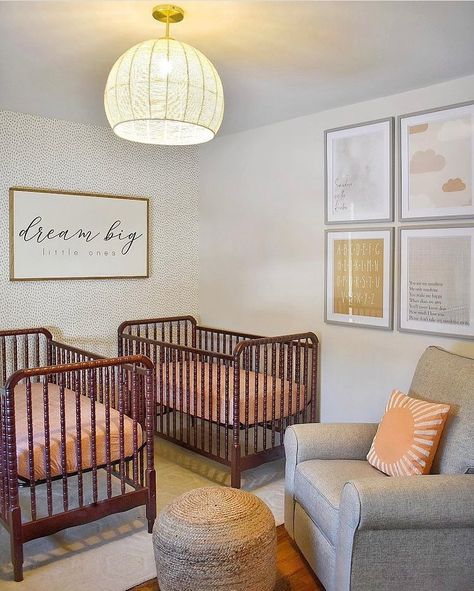 Davinci Crib Nursery, Double Crib Room, Jenny Lind Crib Nursery, Jenny Lind Changing Table, Davinci Crib, Twin Baby Rooms, Jenny Lind Crib, Shared Nursery, Twin Nursery