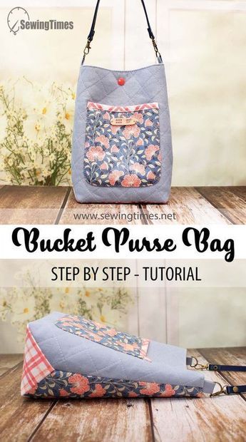 Bucket Sewing Pattern, Cloth Bag Design Ideas, Handmade Bags Diy How To Make, Cloth Bags Diy, Triangle Bag Pattern, Quilted Purse Patterns, Diy Purse Making, Diy Bucket, Messenger Bag Patterns