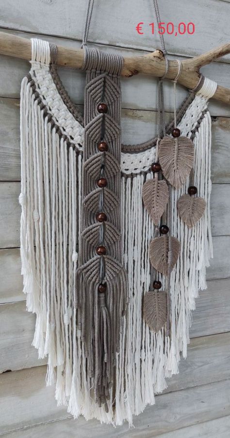 Macrema Driftwood, Elk Shed Macrame, Macrame And Beads Wall Hangings, Using Sticks For Decor, Macrame With Deer Antlers, Macrame Driftwood Wall Hanging, Native American Macrame, Free Macrame Patterns Wall Hangings, Western Macrame