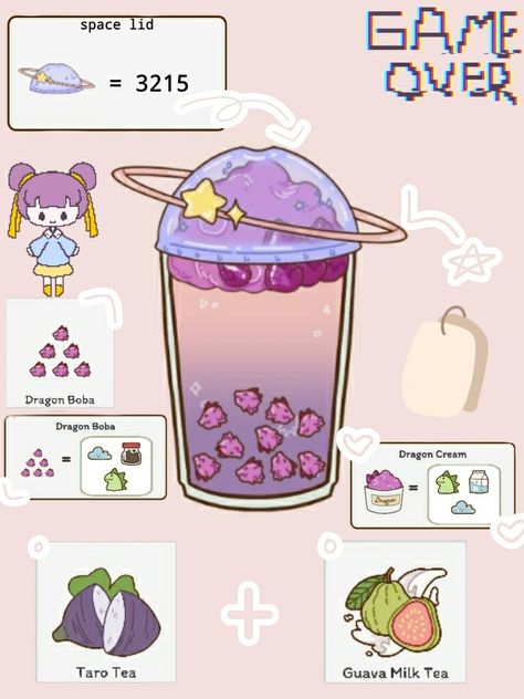 My keyword /Boba Iren Boba Story Lid Recipes, Boba Story Lids Code, Boba Story Drink Ideas, Boba Story Game Recipes, Boba Story Recipes, Boba Ideas, Boba Store, Dragon Recipe, Boba Story