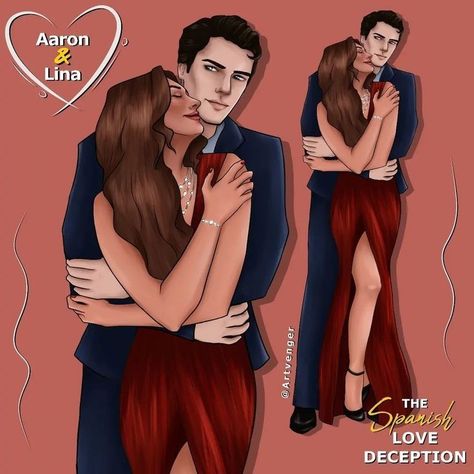 Aaron & Lina - The Spanish Love Deception Artist: artvenger The Spanish Love Deception Fanart, Books Young Adult, Deception Aesthetic, The Spanish Love Deception, Spanish Love Deception, Romcom Books, Falling In Love Quotes, Romantic Books, Fiction Novels