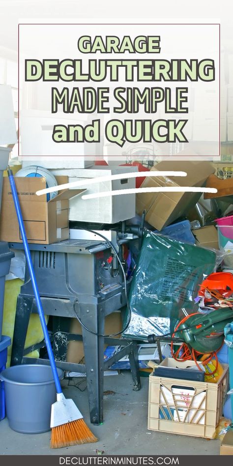 Decluttering a garage may not be top on your to-do list but if you look at this as an extension of your home rather than a connected storage unit you might change your mind. How to declutter a messy garage so you can turn it into a room you will actually use. Garage decluttering guide. How to fix a messy garage. Garage decluttering 101 Declutter Garage, Garage Cupboards, Decluttering Ideas Minimalism, Messy Garage, Stay In The Moment, Garage Organization Tips, Garage Organisation, Clean Garage, Organizing Challenges