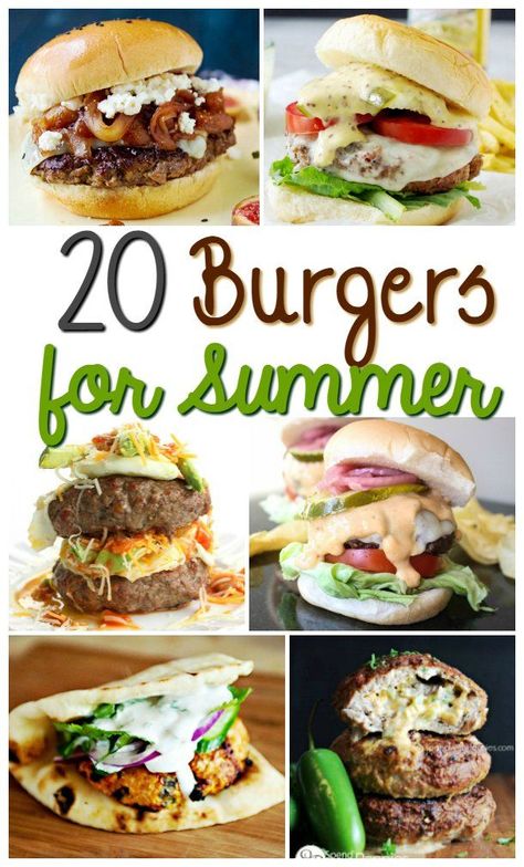 20 of the Best Gourmet Burgers for Summer Grilling – Rock Your Tastebuds! Summer Burger, Gourmet Burgers Recipes, Summer Burgers, Grilled Burger Recipes, Easy Burger Recipe, Amazing Burger, Easy Burgers, Burger Night, Grilled Burgers