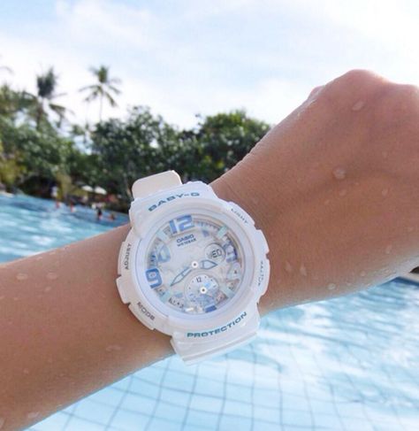 Gshock Watch Women, G Shock Watches Women, Girls Watches Fashion, Baby G Watch, Baby G Shock Watches, Aesthetic Watch, Baby G Shock, White Watches, White Watches Women