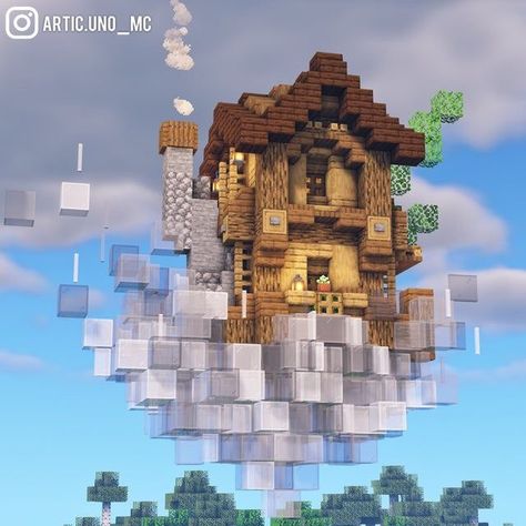 Minecraft Clouds Build, Cloud Minecraft Build, Cloud House Minecraft, Floating Minecraft Houses, Floating House Minecraft, Minecraft Clouds, Cloud Minecraft, Minecraft Floating House, Cloud House