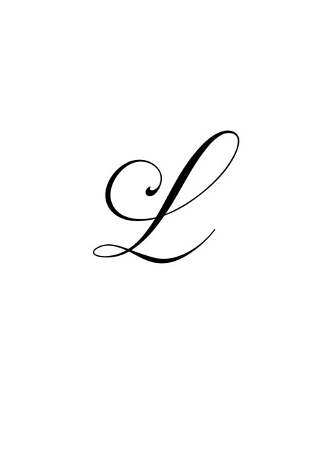 L Cursive Tattoo, L Calligraphy Letter, L Tattoo Initial, Cursive L Tattoo, L Letter Tattoo, L Tattoo Letter, L Initial Tattoo, Cursive L, Casino Card