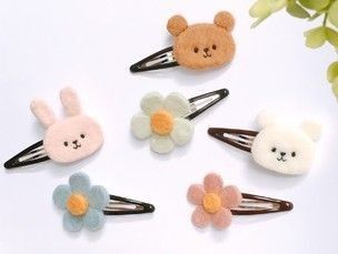 Cricut Felt, Band Covers, Felt Flower Template, Hair Pins Diy, Felt Hair Accessories, Hair Clips Diy, Felt Hair Clips, Handmade Hair Clip, 자수 디자인