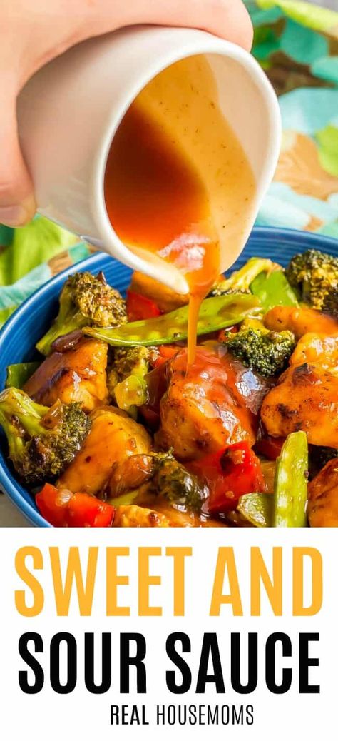 Sweet And Sour Salad Dressing Recipe, Easy Sweet And Sour Sauce, Recipe Sweet And Sour Sauce, Sweet And Sour Vegetables, Sauce For Vegetables, Sweet Sour Chicken, Pantry Ingredients, Infused Oil, Sweet N Sour Chicken