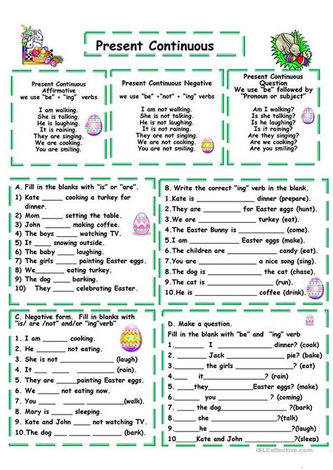 Present continuous - English ESL Worksheets Past Progressive, Present Continuous Worksheet, Tense Worksheet, Bingo Patterns, Struktur Teks, Present Progressive, Past Continuous, English Grammar Exercises, Present Continuous Tense