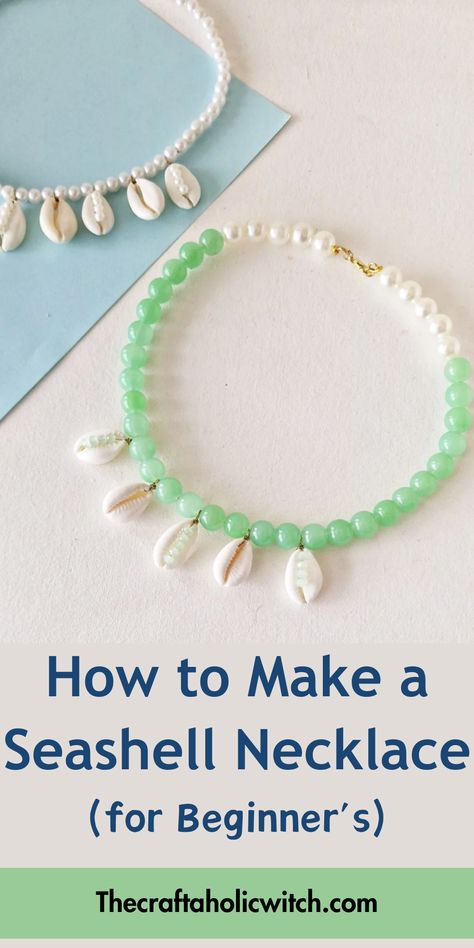 Looking for a fun and easy crafting project? Discover how to make your own seashell necklace effortlessly with our guided video tutorial for beginners! Seashell Jewelry Diy, Simple Necklace Designs, Special Gifts For Him, Diy Jewelry Tutorials, Seashell Jewelry, Seashell Necklace, Beading Wire, Cowrie Shell, Shell Necklaces