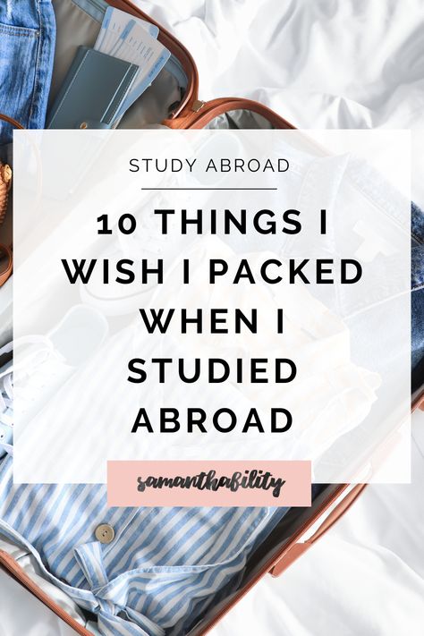 Summer Study Abroad Packing List, What To Pack For Study Abroad, Capsule Wardrobe Study Abroad, Packing For A Year Abroad, College Abroad Packing Lists, Study Abroad Checklist Student, Study Abroad Wardrobe, Year Abroad Packing List, Summer Study Abroad