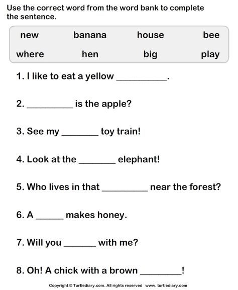 Use words to complete the sentences 1st Grade Fill In The Blank Sentences, Make Sentences Worksheet For Grade 2, Sentence Completion Worksheet, Complete The Words Worksheets, Complete Sentences Worksheets, Make Sentences Worksheet 1st Grades, Complete The Sentences Worksheet, Simple Sentences Worksheet, Sentence Worksheet