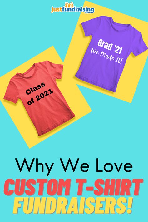 Commemorate the end of this crazy 2021 school year with a custom t-shirt fundraiser! A creative easy fundraising idea for grad fundraisers, band, clubs, sports teams, and more. #EasySchoolFundraisers #TshirtFundraiserIdeas #SpringFundraisers #GradFundraisingIdeas #JustFundraising Tshirt Fundraiser Ideas, Easy School Fundraisers, Cookie Dough Fundraiser, T Shirt Fundraiser, Easy Fundraisers, School Fundraisers, How To Raise Money, School Year, Custom Tshirts