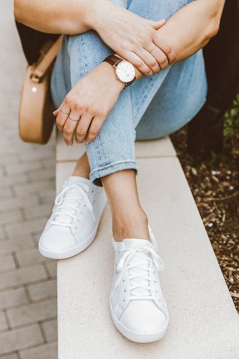 10 Timeless Fashion Trends We'll Continue To Follow Next Year - Society19 White Leather Keds, Leather Keds, Style Athleisure, Keds Sneakers, Keds Style, Sneaker Outfits, Casual Outfits For Teens, Sneaker Style, White Leather Sneakers