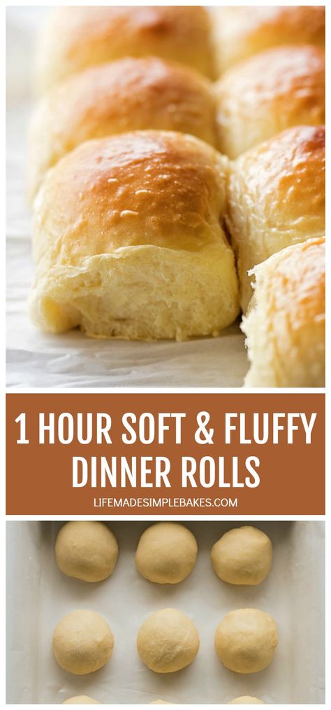 Warm buttery dinner rolls from scratch in just 60 minutes. These 1 hour soft & fluffy dinner rolls are so easy to make they're sure to become a family favorite! #dinnerrolls #homemaderolls #bread #1hourrolls #easyrolls Whipped Honey Butter, Buttery Dinner Rolls, Rolls From Scratch, Fluffy Dinner Rolls, Whipped Honey, Dinner Roll, Homemade Rolls, 30 Minute Dinners, Easy Rolls