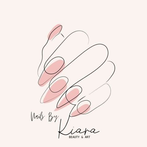 Nail Logos Ideas, Nail Signs, Salon Logo Design, Nail Salon Decor, Nail Salon Design, Nail Drawing, Nail Art Studio, Nail Logo, Nail Room