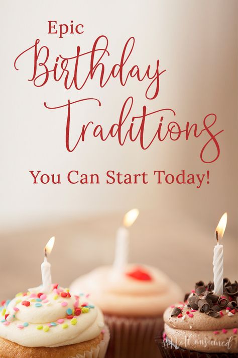 Birthday Memories Ideas, 2nd Birthday Traditions, Family Birthday Traditions, First Birthday Traditions Ideas, First Birthday Memory Ideas, Birthday Traditions To Start At 1, Birthday Celebration Ideas At Home, Birthday Traditions For Kids, Birthday Reflection