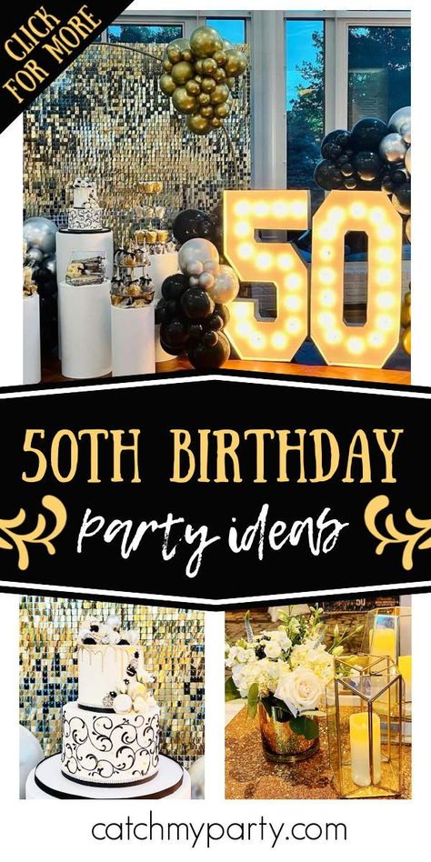 50th Birthday Venue Decorations, 50th Party Ideas For Women Decoration, 50th Glam Birthday Ideas For Women, Table Decor For 50th Birthday Party, Formal 50th Birthday Ideas, Simple 50th Birthday Ideas, Christmas 50th Birthday Party, Party Ideas For 50 Year Old Women, Classy 50th Birthday Ideas