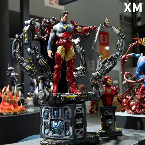 More pictures of the XM Iron Man (Suit Up) 1/4 Scale Statue from Shanghai Wonderfest 2023. Find him at out shop www.xm-studios.shop/ Iron Man Workshop, Iron Man Working In Lab, Iron Man Armored Adventures Mandarin, Iron Man Age Of Ultron Suit, Iron Man Race, Xm Studios, Iron Man Suit, Man Suit, Suit Up