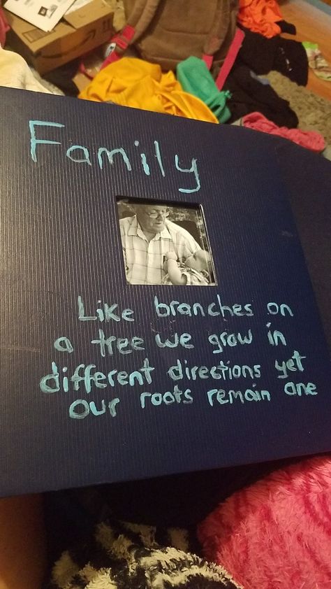 Family photo album featuring a quote found on pinterest and lots of old photos. Made for my grandma as a birthday present #photoalbum #family #quote Quotes For Photo Albums Book, Family Photo Album Title Ideas, Scrapbook For Grandma, Scrapbook Ideas For Grandma, Scrapbook Ideas Family Memories, Family Photo Album Aesthetic, Family Album Ideas, Family Photo Album Ideas, Family Scrapbook Ideas