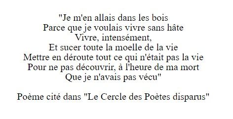 Robin Williams, Le Cercle des poètes disparus (1989), écrit par Tom Schulman d'après l'auteur Henry David Thoreau Dead Poets Society, Henry David Thoreau, Robin Williams, Poets, Poetry, Film, Quotes, Books, Hair