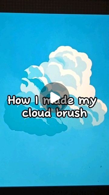 Art by MayBot on Instagram: "How I made my cloud brush, to draw fluffy clouds :D #cloud #cloudtutorial #arttutorial #drawingtutorial #digitalart #procreate" Procreate Cloud Tutorial, Cloud Tutorial Digital, Skin Procreate, Shading Procreate, Make Procreate Brushes, How To Draw Clouds, Sketching Procreate, Cloud Tutorial, Texture Procreate