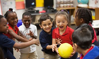 Game of the Week: Bridge Ball | Playworks Hot Potato Game, Indoor Recess Games, Silent Ball, Sel Resources, Recess Games, Icebreaker Games, Pe Activities, Hot Potato, Pe Teacher