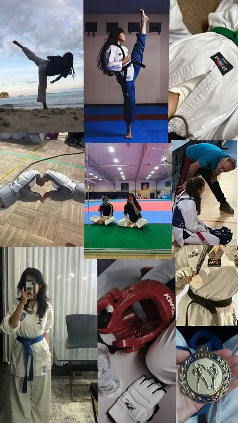 Tae Kwon Do Aesthetic, Taekwondo Aesthetic Wallpaper, Taekwondo Picture, Aesthetic Taekwondo, Taekwondo Aesthetic Girl, Aesthetic Martial Arts, Martial Arts Wallpaper, Martial Arts Aesthetic, Karate Practice