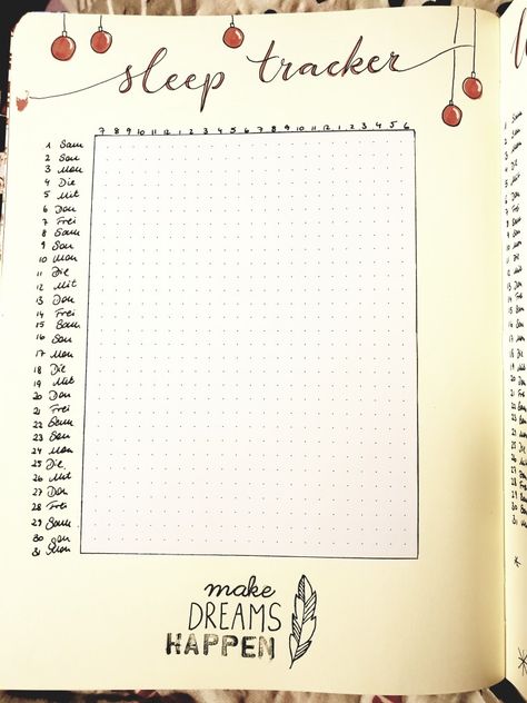 December Sleep Tracker, Journal Sample, Bullet Journal Christmas, Sleep Log, December Bullet Journal, Creating A Bullet Journal, Bullet Journal Paper, Bullet Planner, Bullet Journal Diy