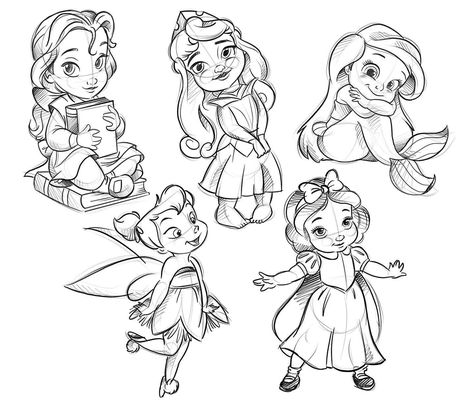 It’s been a while since I uploaded some Disney sketch designs. I’ve done a handful of the Disney toddler doll sketches. I do have more of… | Instagram Disney Sketchbook Ideas, Doll Sketches, Disney Characters Tattoos, Disney Toddler Dolls, Cute Disney Princess, Disney Princess Sketches, Strawberry Shortcake Coloring Pages, Disney Silhouette Art, Disney Sleeve Tattoos