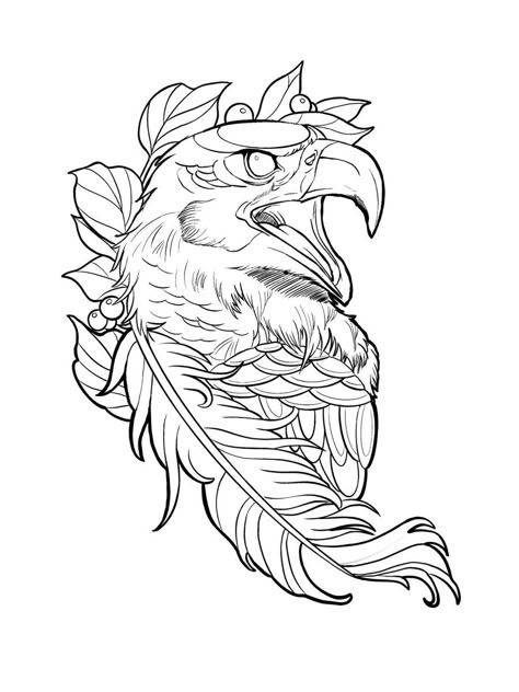 Eagle Sketch, Norse Mythology Tattoo, Dragon Tattoo Ideas, Chicano Tattoos Sleeve, Hawk Tattoo, Tattoo Coloring Book, Eagle Drawing, Eagle Painting, Tattoo Zeichnungen